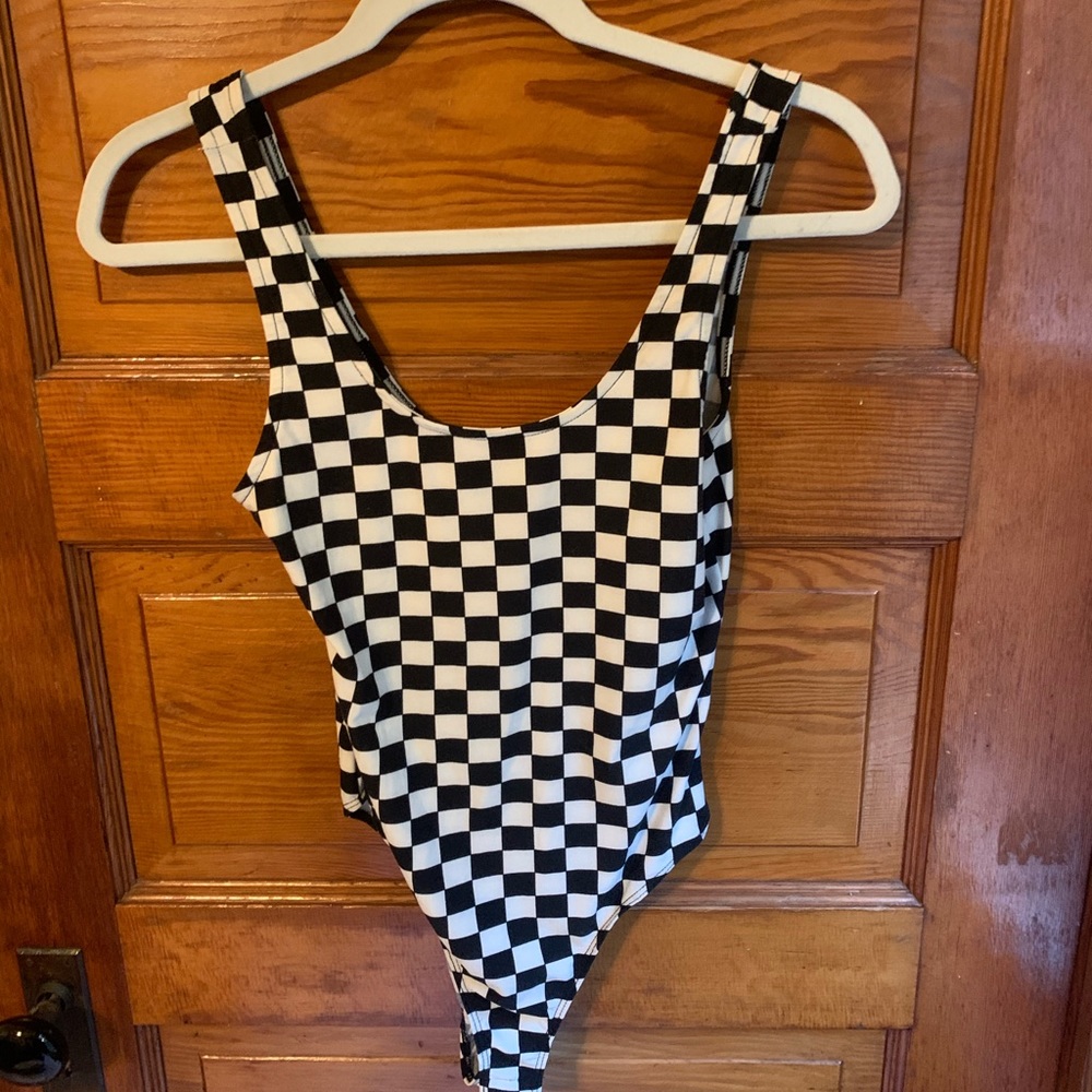 Checkered Bodysuit